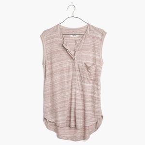 Madewell Tipoff Planket Mauve Tee